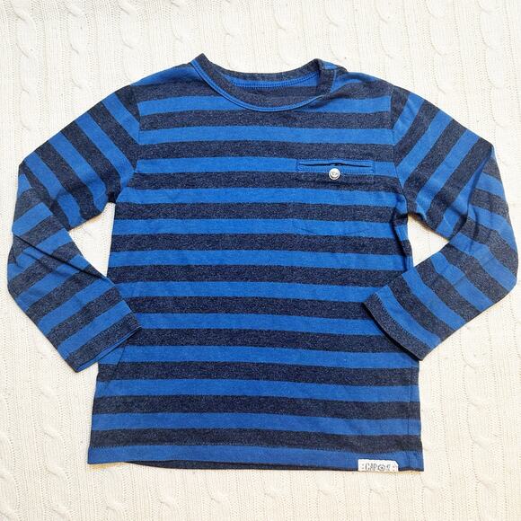 Gap Striped Long Sleeve Tee sz 4 Nautical Fisherman NormCore - Picture 1 of 6